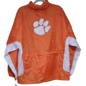 New Clemson Tigers Pack Away Orange Windbreaker Jacket NCAA Collegiate Medium